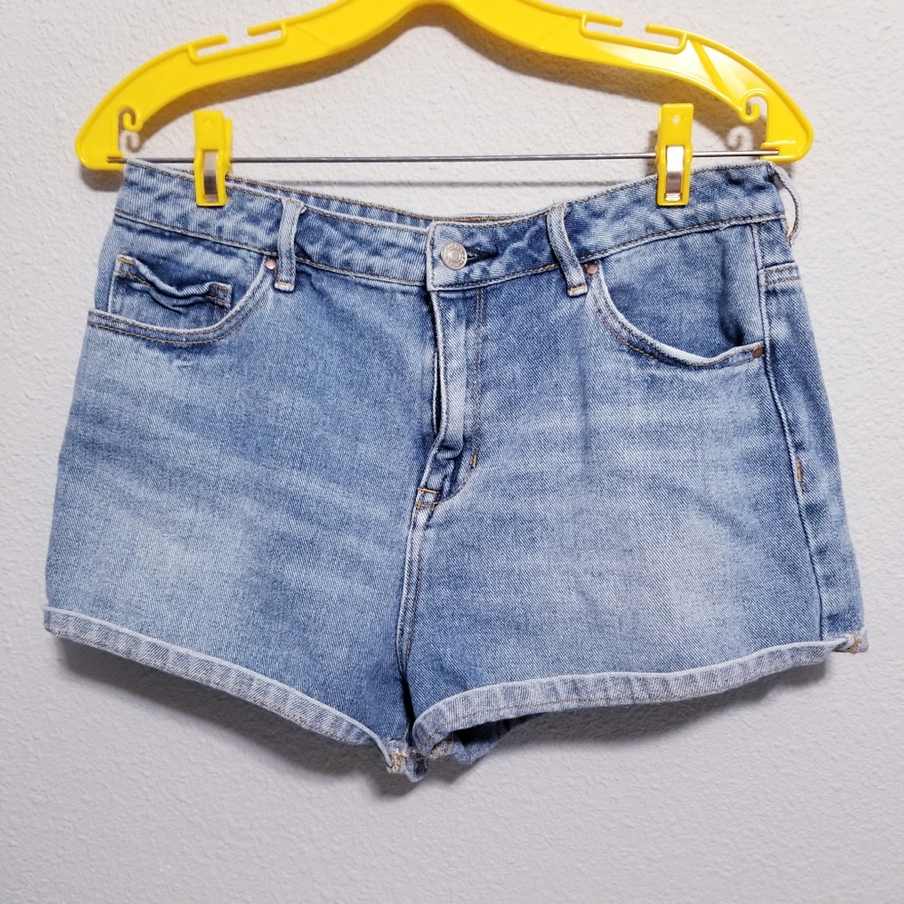 PACSUN denim jean shorts MOM cutoff high rise short 29